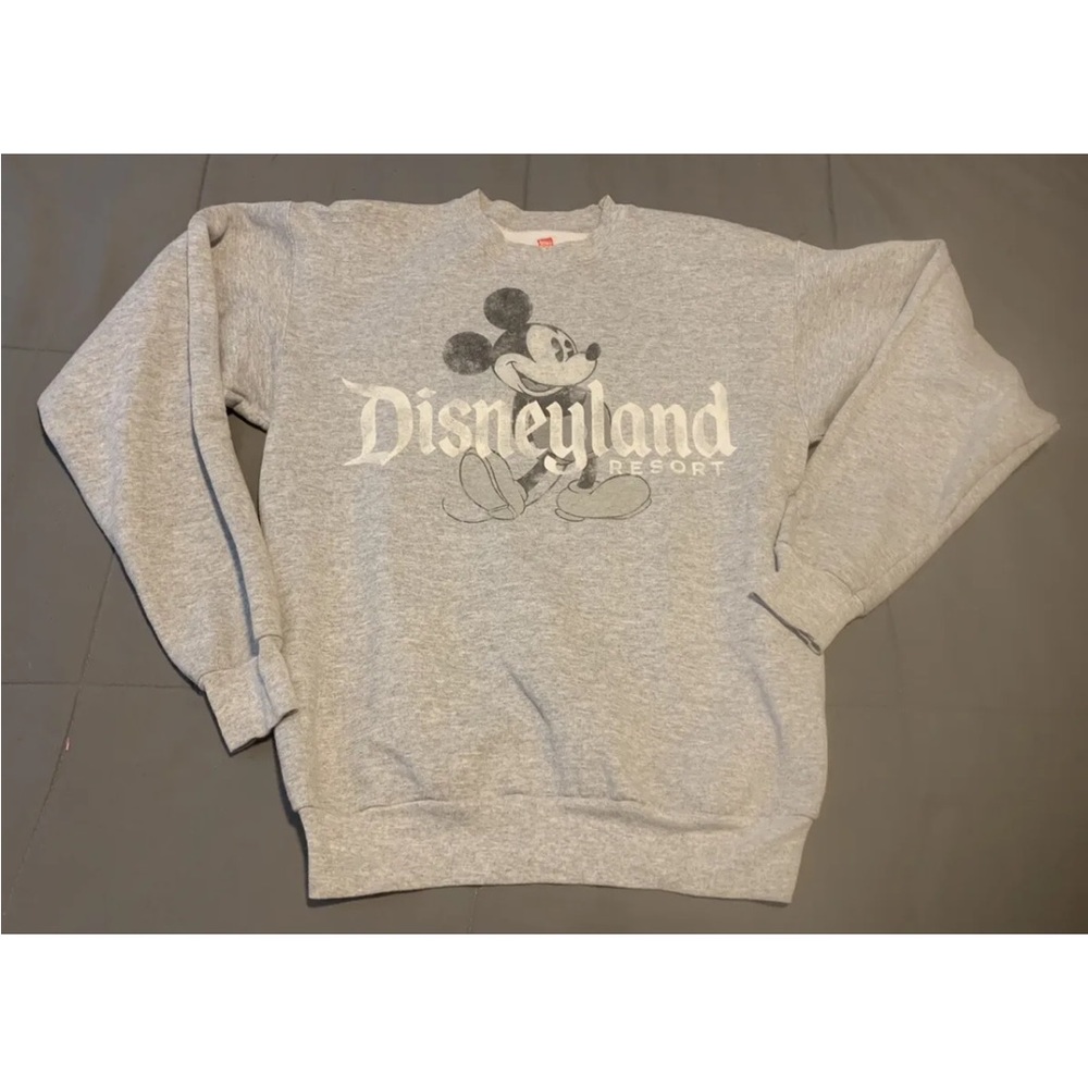 Disneyland Resort Mickey Mouse Gray Crewneck Sweatshirt Size S